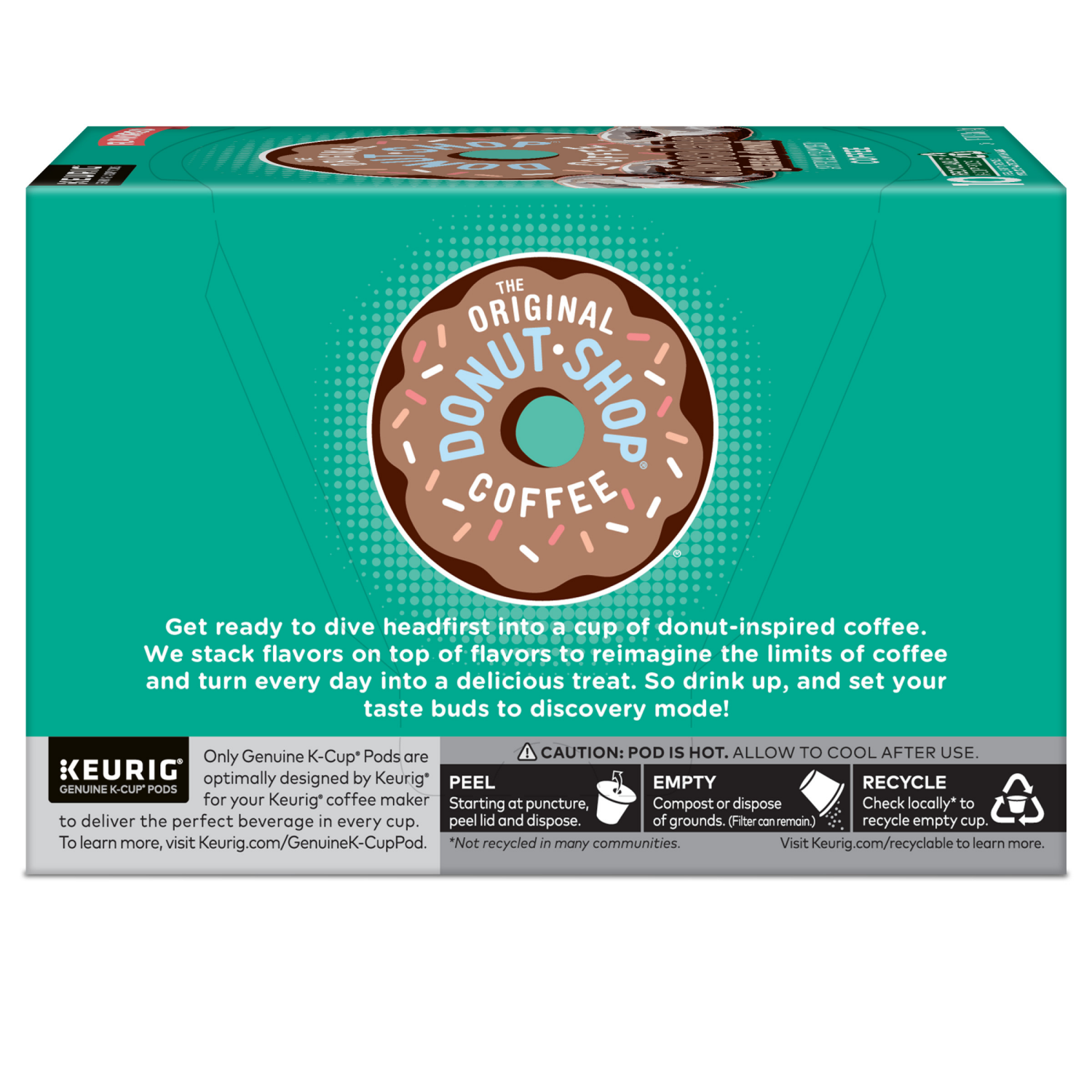 slide 3 of 8, The Original Donut Shop Coffee Chocolate Glazed Donut Keurig Single-Serve K-Cup Pods, Medium Roast Coffee- 10 ct, 10 ct