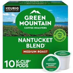 Green Mountain Coffee Roasters Nantucket Blend Medium Roast Coffee Pods- 10 ct