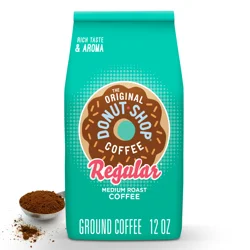 Donut Shop The Original Donut Shop Coffee, Regular, Medium Roast, Ground Coffee, 12 oz Bag
