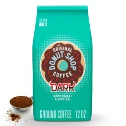 Donut Shop The Original Donut Shop Coffee, Dark, Dark Roast, Ground Coffee, 12 oz Bag
