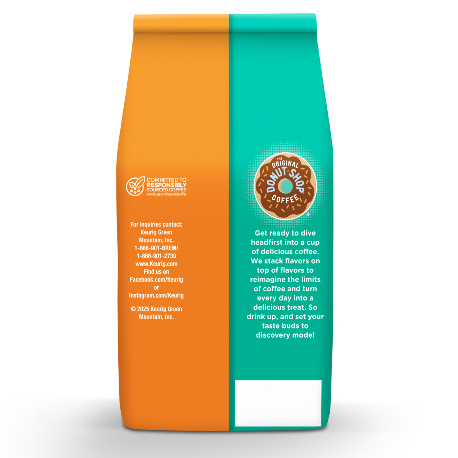 slide 3 of 3, The Original Donut Shop Coffee, Nutty Caramel, Medium Roast, Flavored Ground Coffee, 12 oz Bag, 12 oz