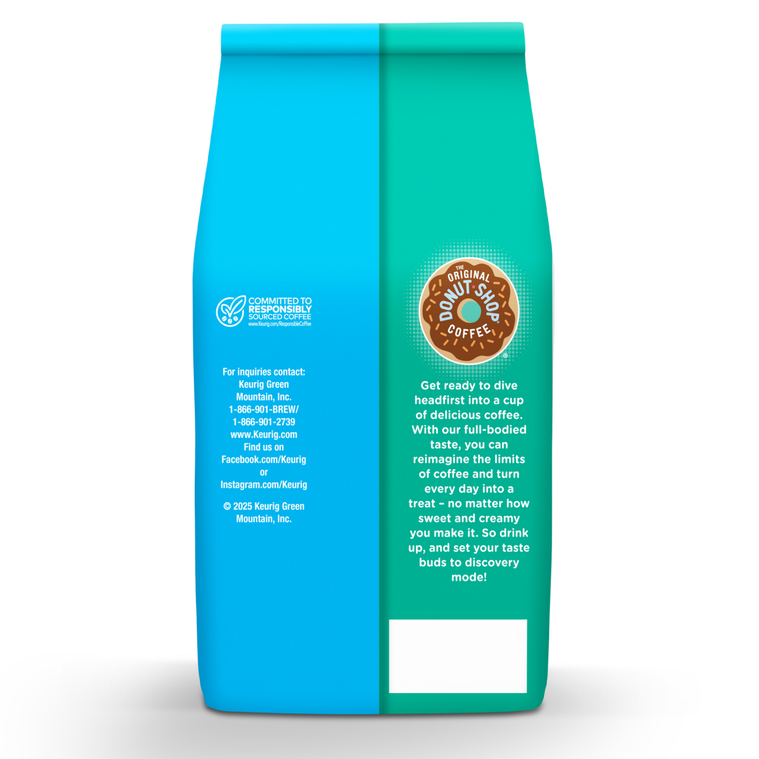 slide 3 of 3, The Original Donut Shop Coffee, Vanilla Sweet Cream, Medium Roast, Flavored Ground Coffee, 12 oz Bag, 12 oz