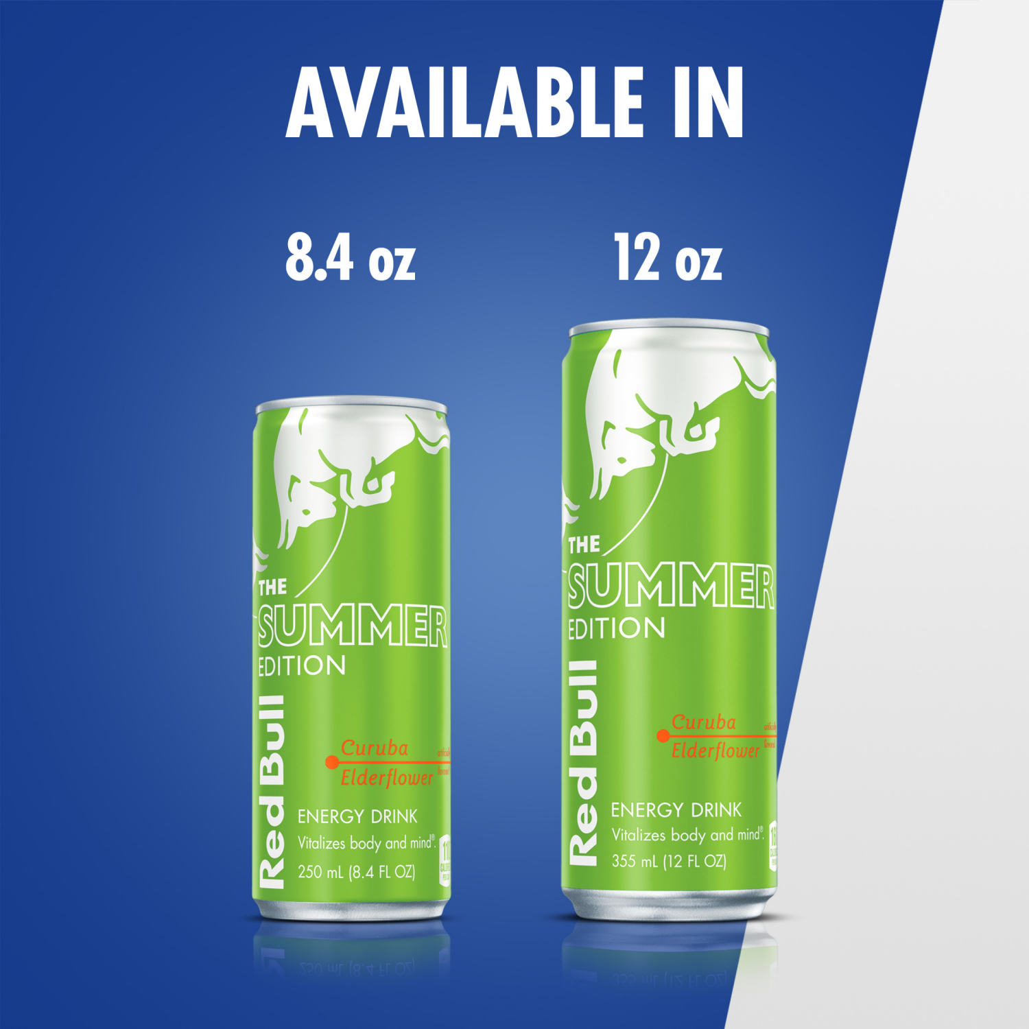 slide 4 of 8, Red Bull Green Edition Energy Drink, Curuba Elderflower, 8.4 fl. oz., Pack of 4 cans, with 80mg Caffeine, Taurine & B Vitamins, 4 ct; 8.4 fl oz