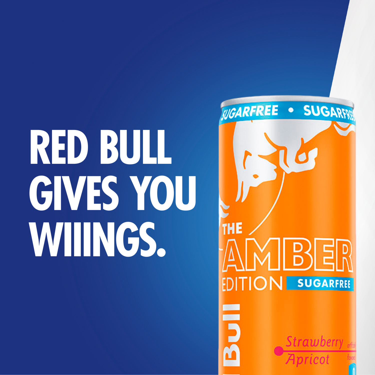 slide 3 of 5, Red Bull Amber Edition Sugar Free Energy Drink, Strawberry Apricot, 114mg Caffeine, 12 fl oz, Pack of 4 Cans, 4 ct; 12 oz