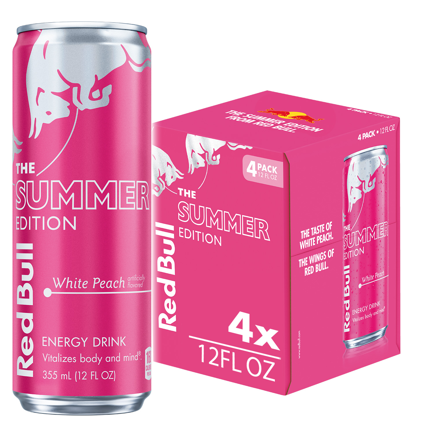 slide 1 of 3, Red Bull Winter Edition Energy Drink, Fuji Apple & Ginger, 12 fl. oz. Can, Pack of 4, 114mg Caffeine, Taurine & B Vitamins, 48 fl oz