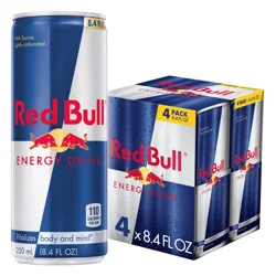 Red Bull Energy Drink - 4 ct; 8.4 fl oz - 4 ct; 8.4 oz