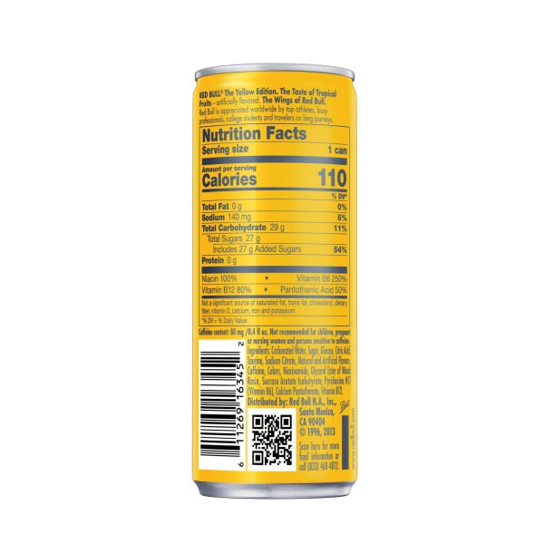 slide 14 of 29, Red Bull Yellow Edition Energy Drink - 12 ct; 8.4 oz, 12 ct; 8.4 fl oz