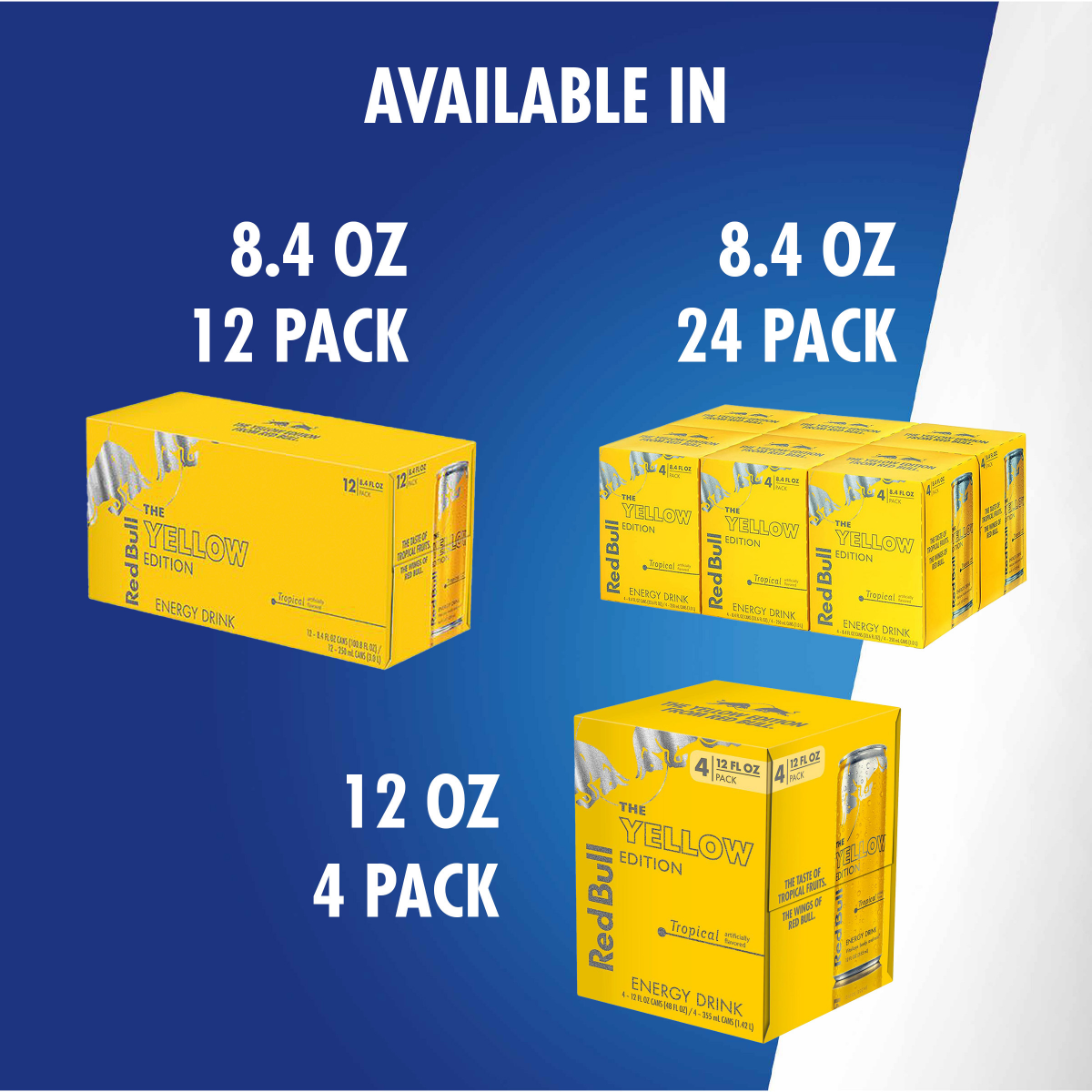 slide 10 of 29, Red Bull Yellow Edition, 12 ct; 8.4 fl oz