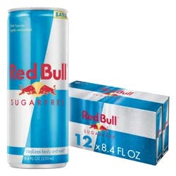Red Bull Sugar Free Energy Drink, 80mg Caffeine, 8.4 fl oz, Pack of 12 Cans