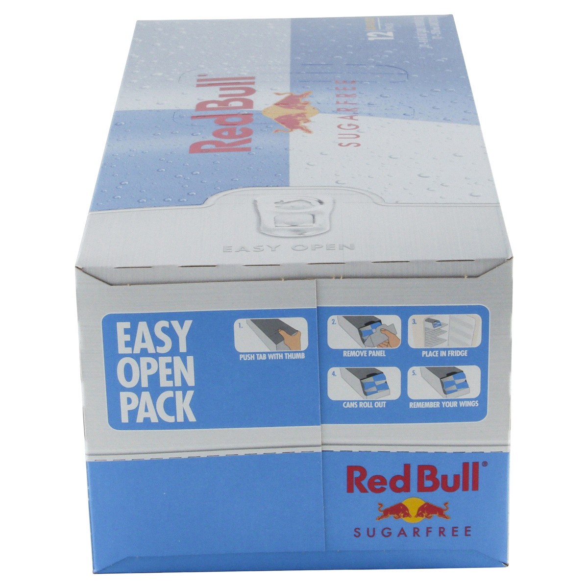slide 3 of 7, Red Bull Sugar Free Energy Drink, 80mg Caffeine, 8.4 fl oz, Pack of 12 Cans, 12 ct; 8.4 fl oz