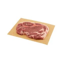 Raley's Pork Steak, Bone-In Per Pound
