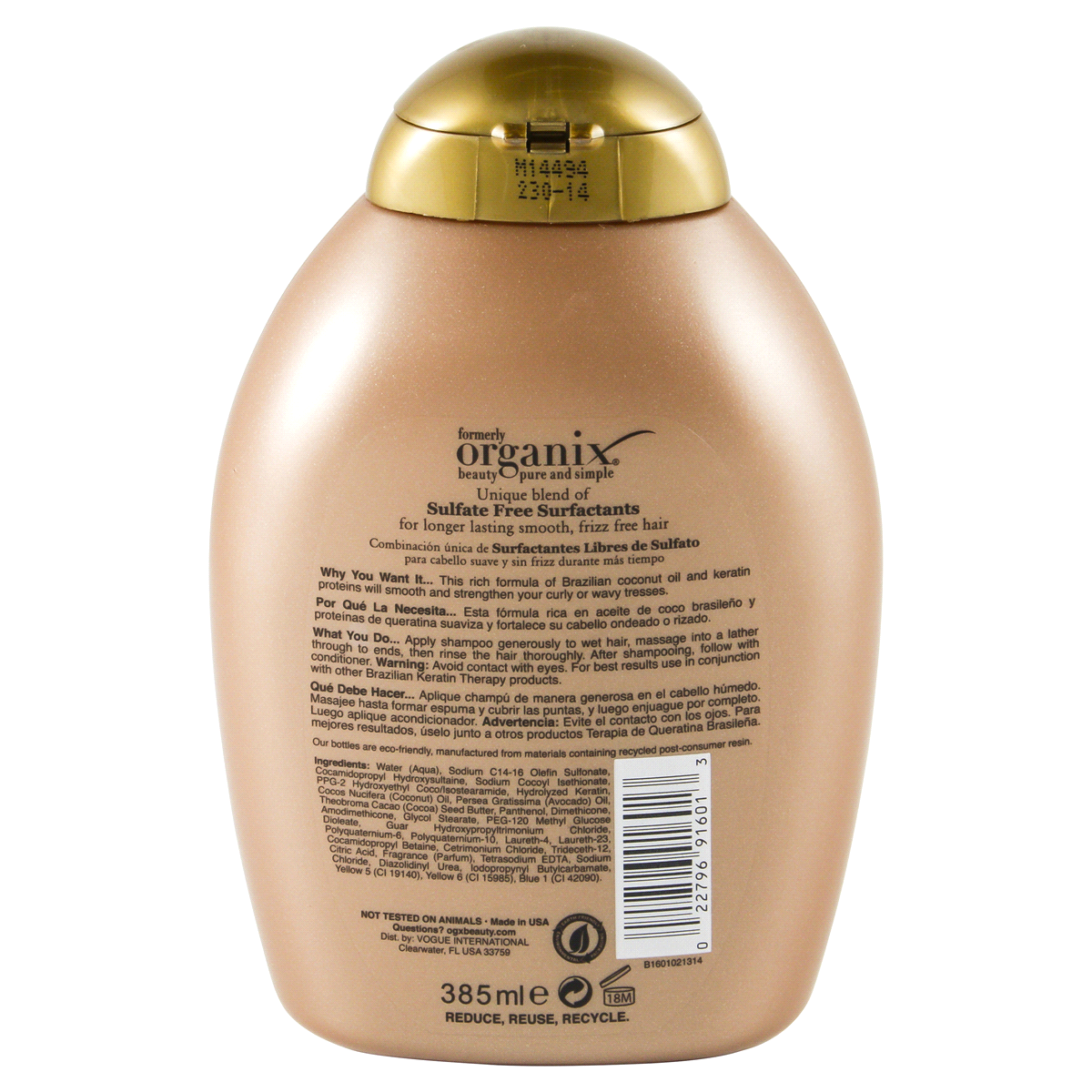 slide 2 of 2, OGX Brazilian Keratin Therapy Shampoo, 13 fl oz