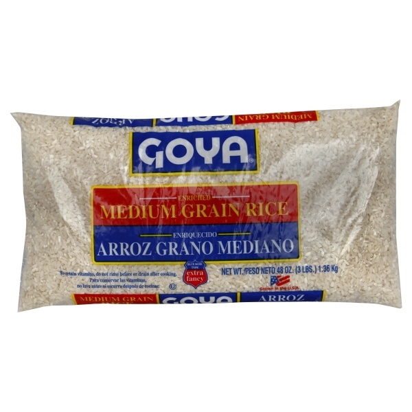 slide 1 of 1, Goya Arroz Grano Mediano(Medium Grain Rice Blue Rose)3Lb Bag, 1 ct