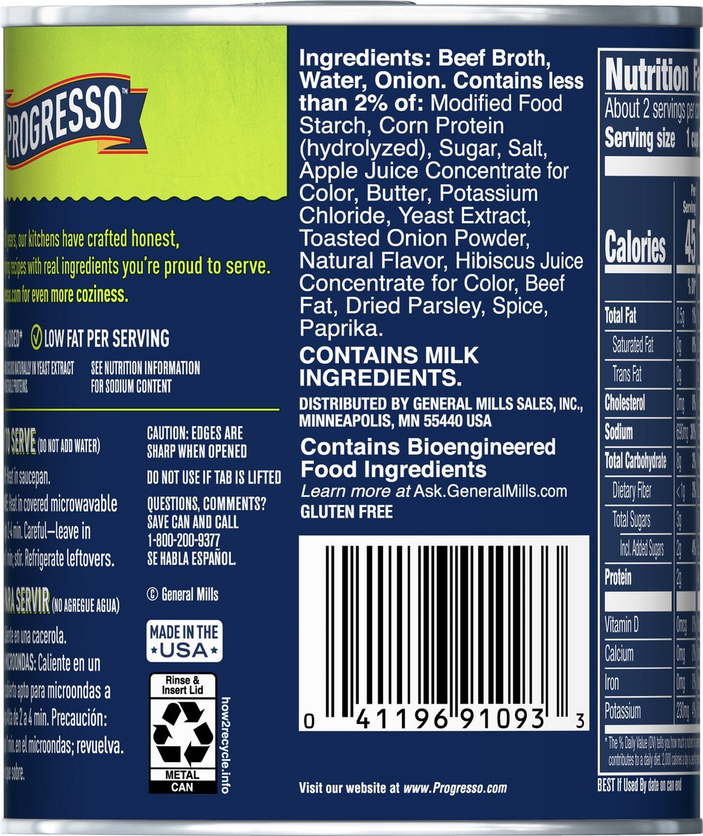 slide 7 of 13, Progresso Vegetable Classics, French Onion Canned Soup, Gluten Free, 18.5 oz., 18.5 oz