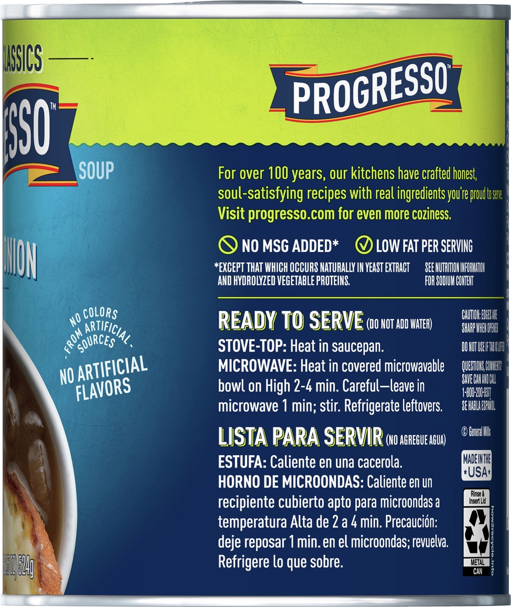 slide 10 of 13, Progresso Vegetable Classics, French Onion Canned Soup, Gluten Free, 18.5 oz., 18.5 oz