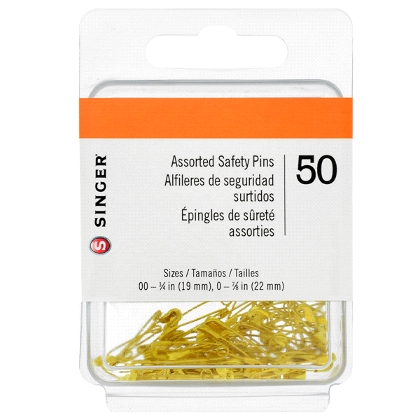 slide 1 of 1, Singer Safety Pins, 50 ct