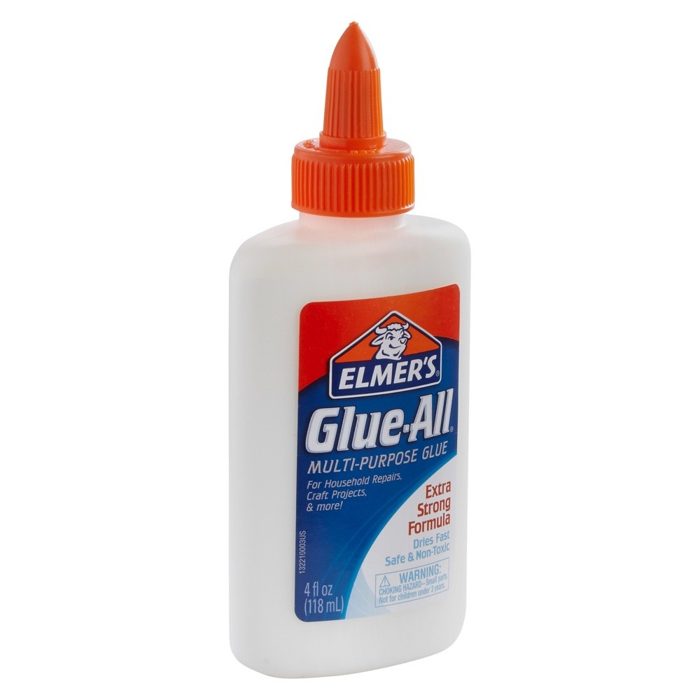 slide 11 of 15, Elmer's Glue-All 4oz Multi-Purpose Glue Extra Strong Formula White, 