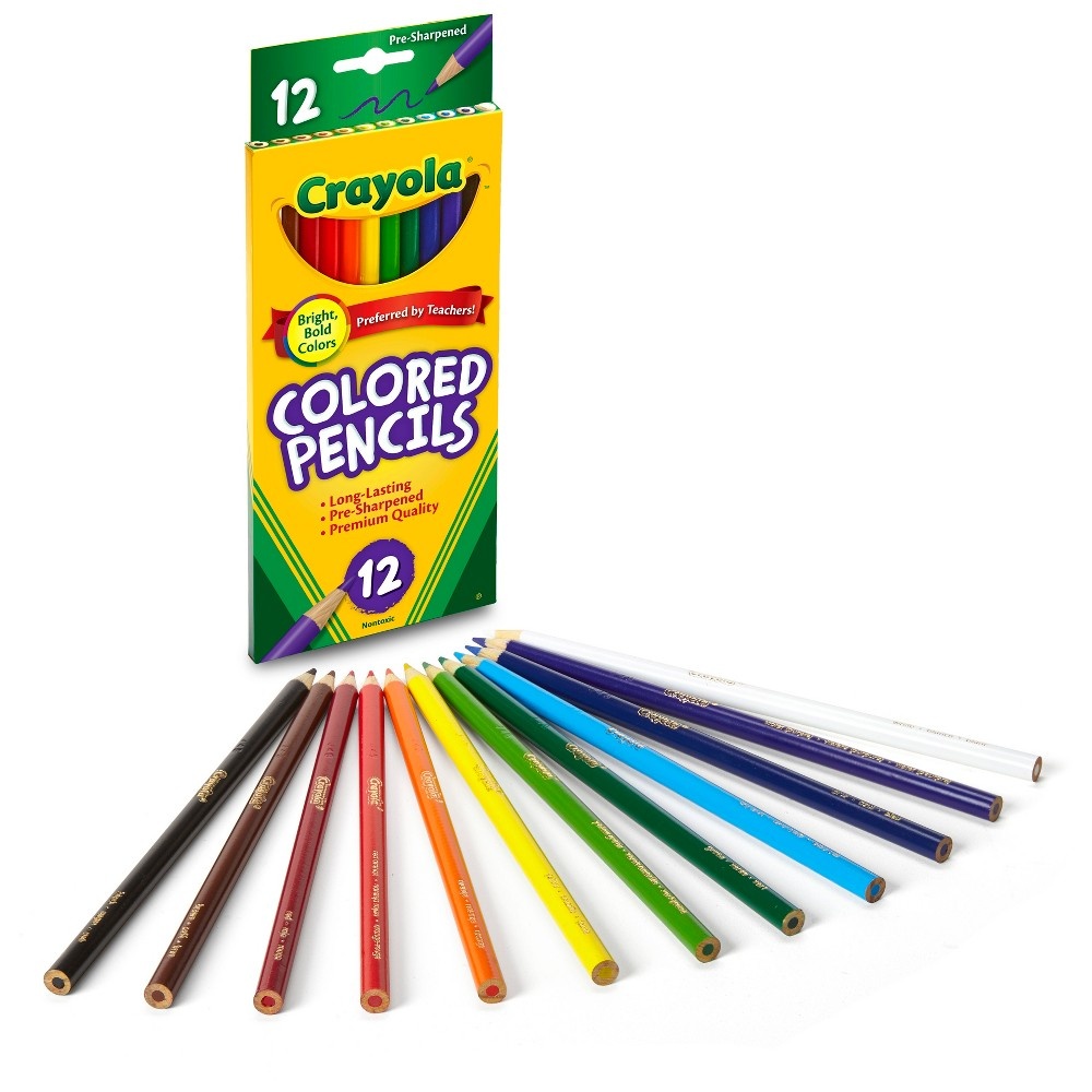 slide 5 of 5, Crayola 12ct Kids Pre-Sharpened Colored Pencils, 12 ct