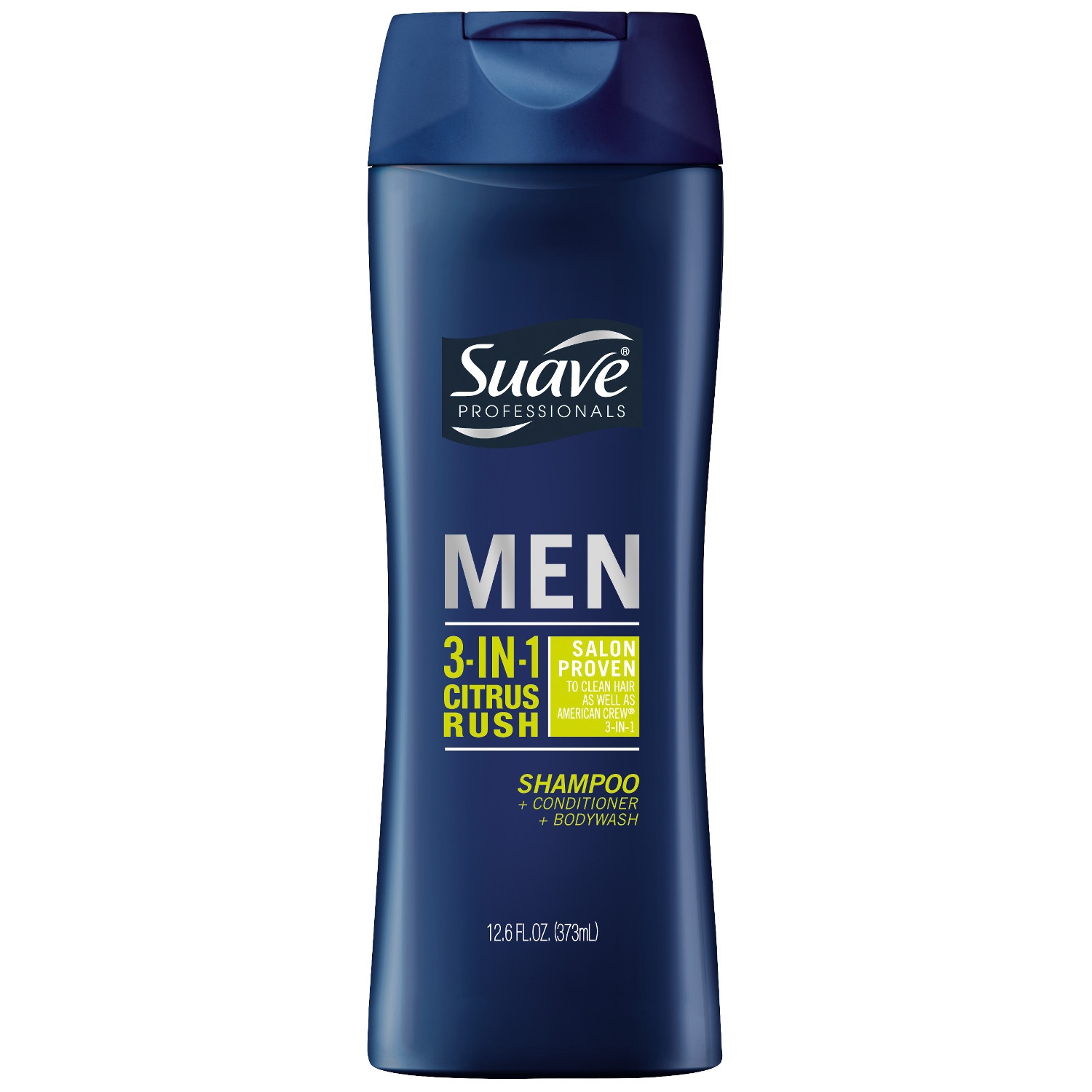 slide 1 of 7, Suave Professionals Men 3-in-1 Citrus Rush Shampoo + Conditioner + Bodywash, 12.6 fl oz