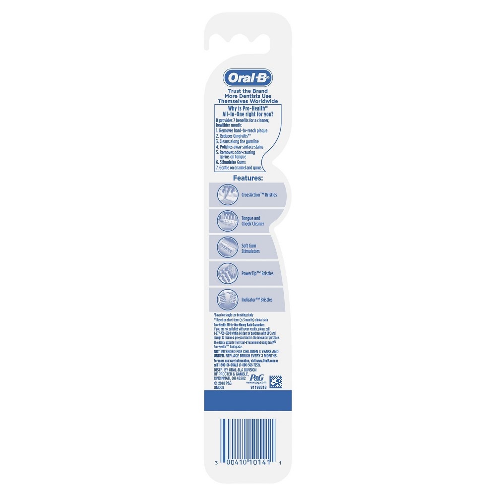 slide 6 of 8, Oral-B 3D White Luxe Soft Bristle Manual Toothbrush, 1 ct