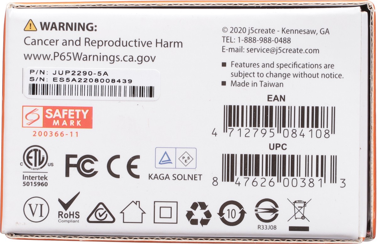 slide 6 of 9, j5create 100W PD USB-C Super Charger 1 ea, 1 ct