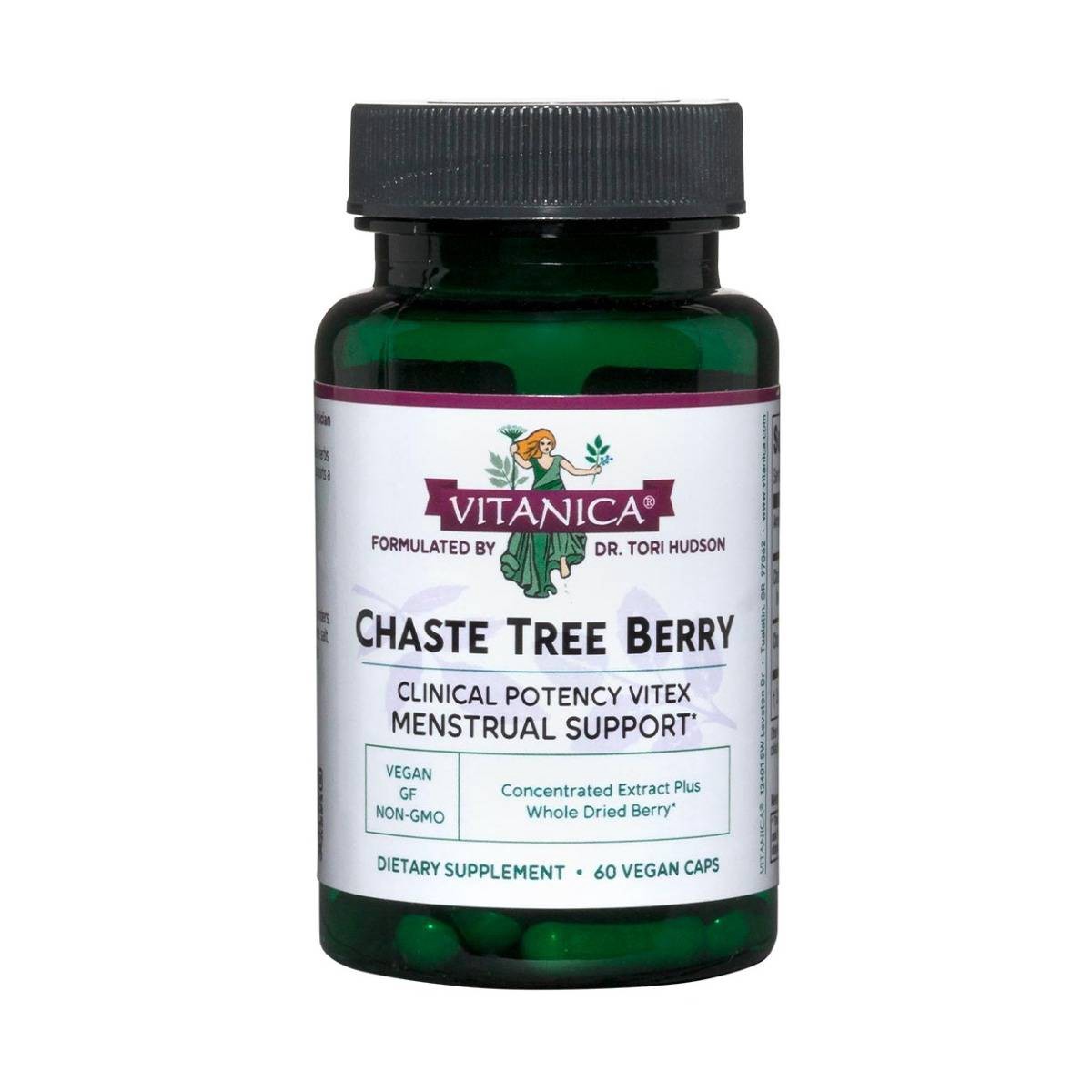 slide 1 of 1, Vitanica Chaste Tree Berry, 60 ct