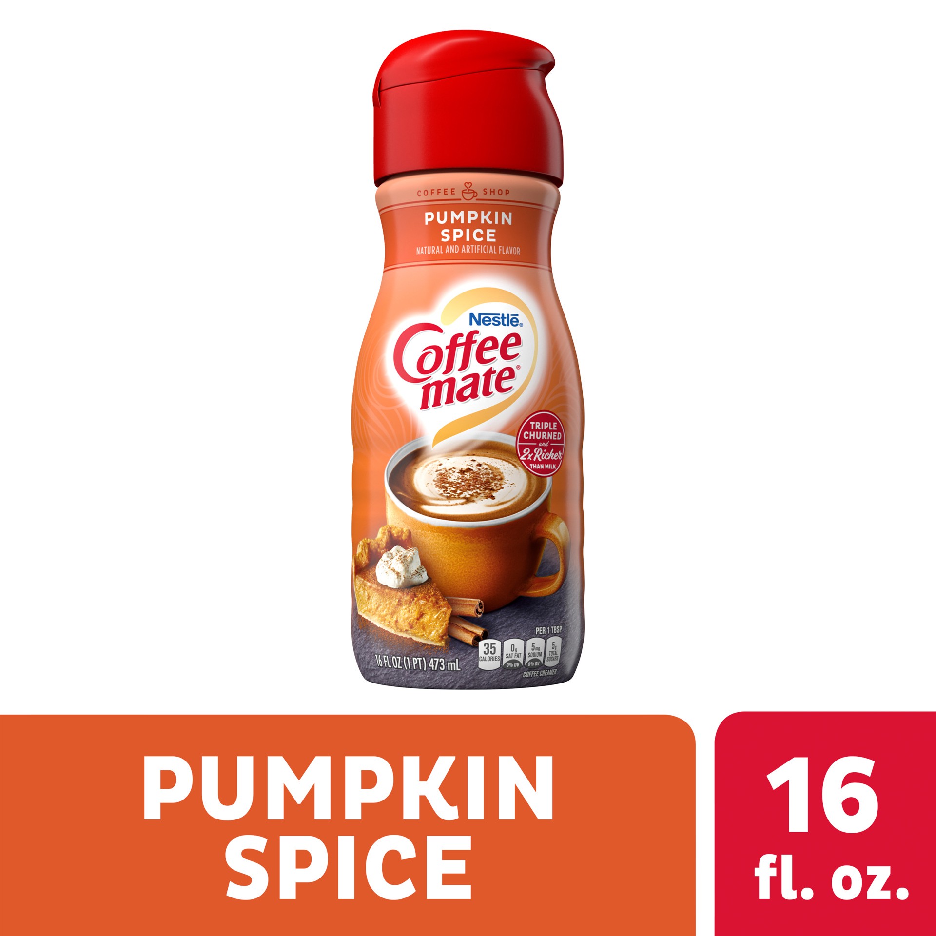 slide 1 of 3, Coffee Mate Pumpkin Spice Creamer, 16 fl oz