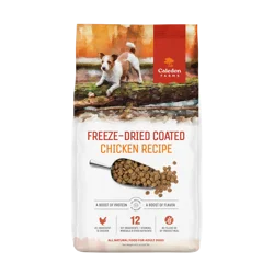 Caledon Farms Freeze Dried Coated Chicken Recipe Dry Dog Food 7.5 lb