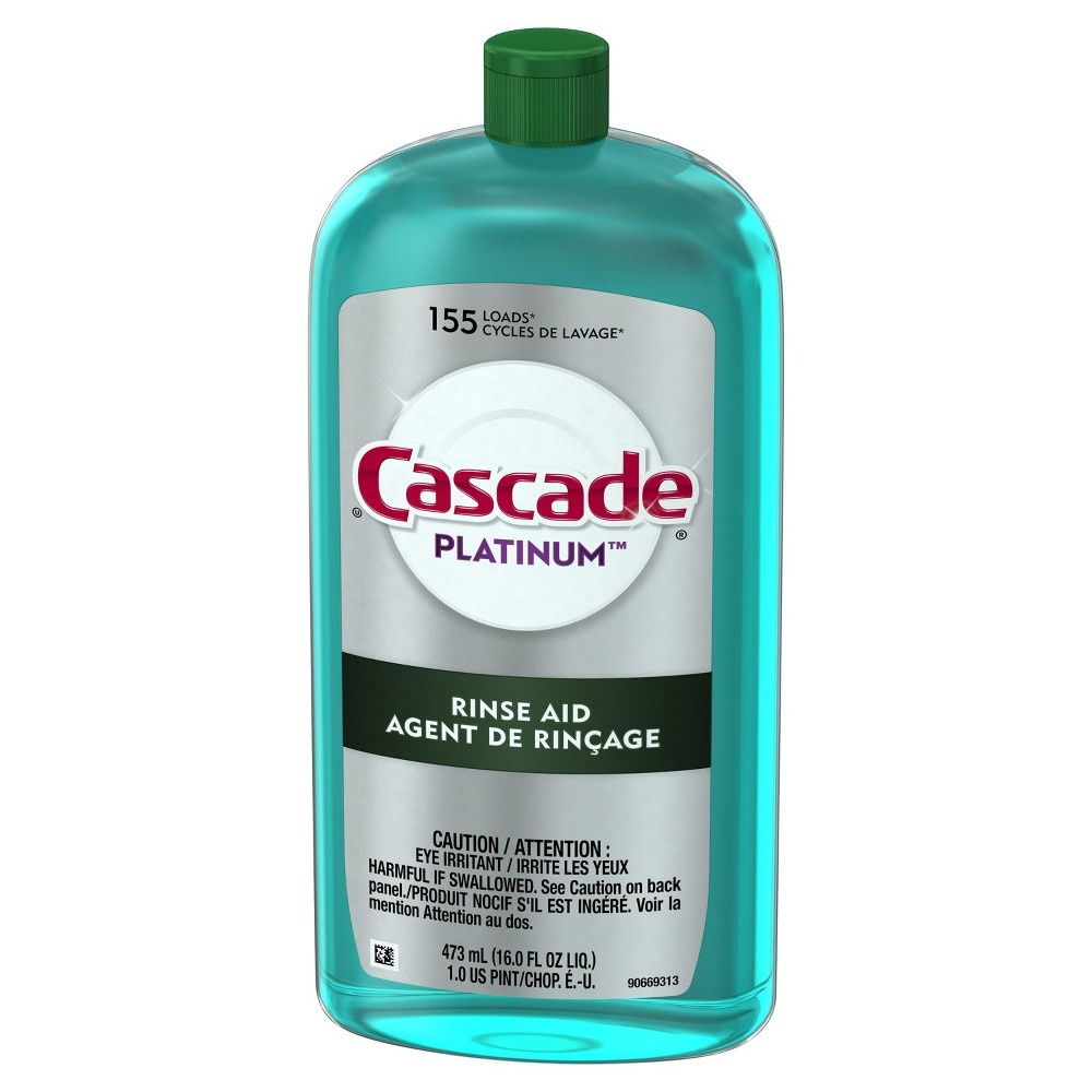 slide 5 of 9, Cascade Power Dry Dishwasher Rinse Aid, 16 fl oz, 