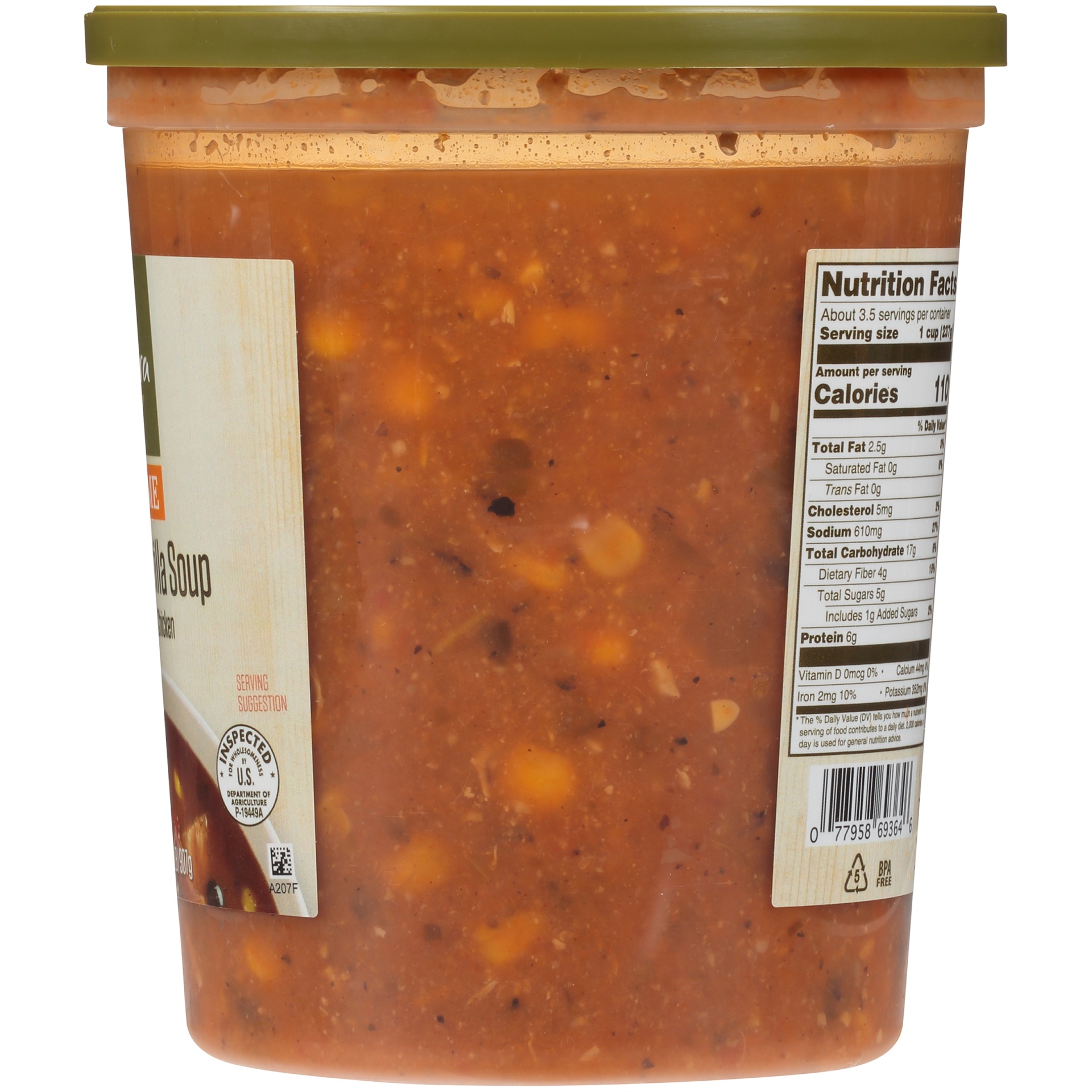 slide 7 of 8, Panera Bread Chicken Tortilla Soup, 32 OZ Soup Cup (Gluten Free), 32 oz