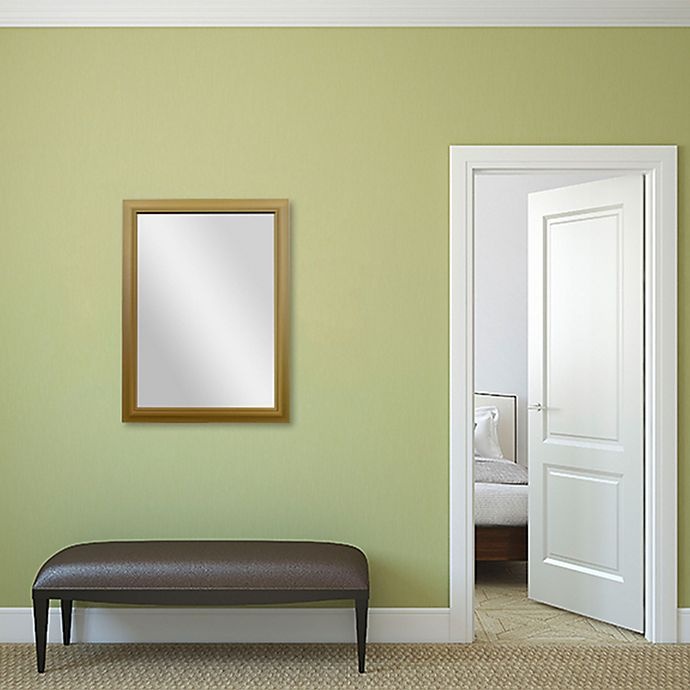 slide 2 of 3, PTMimages Sapphire Rectangular Wall Mirror - Gold, 40 in x 30 in