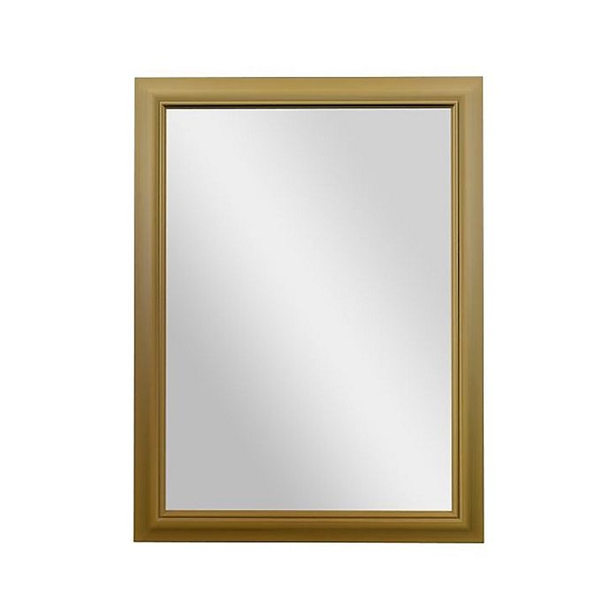 slide 1 of 3, PTMimages Sapphire Rectangular Wall Mirror - Gold, 40 in x 30 in