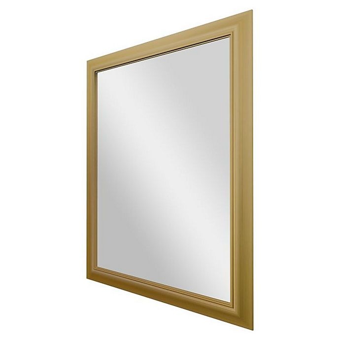 slide 3 of 3, PTMimages Sapphire Rectangular Wall Mirror - Gold, 40 in x 30 in