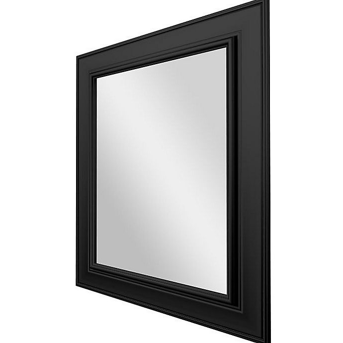 slide 3 of 3, PTMimages Lily Wall Mirror - Black, 24 in x 30 in