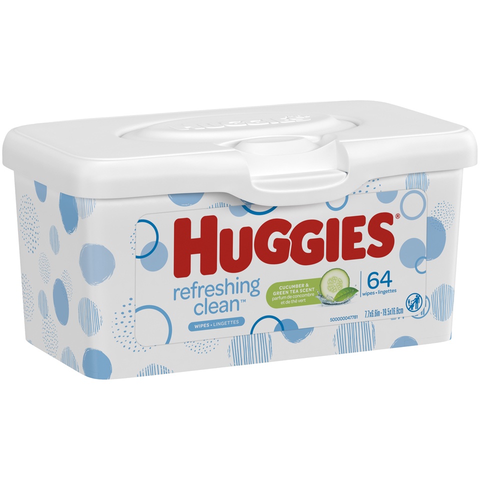 slide 2 of 3, Huggies One & Done Wipes, 64 ct