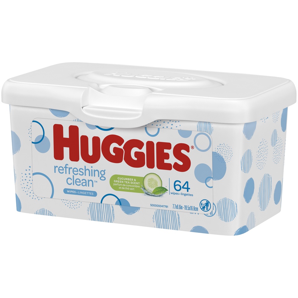 slide 3 of 3, Huggies One & Done Wipes, 64 ct