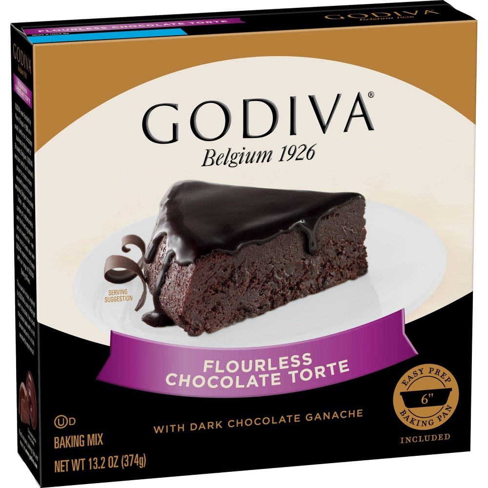 slide 2 of 3, Godiva Gluten Free Flourless Chocolate Torte Baking Mix, 13.2 oz