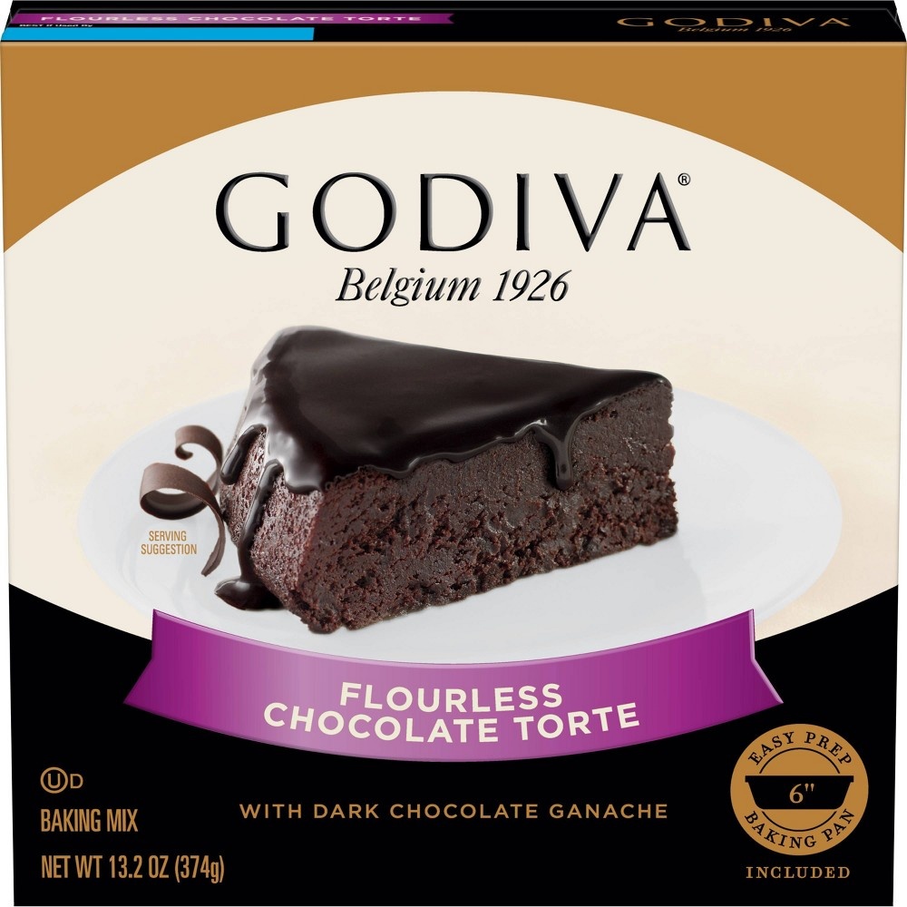 slide 3 of 3, Godiva Gluten Free Flourless Chocolate Torte Baking Mix, 13.2 oz