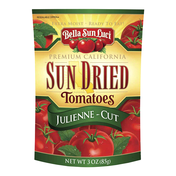 slide 1 of 1, Bella Sun Luci Sun Dried Julienne-Cut Tomatoes, 3 oz