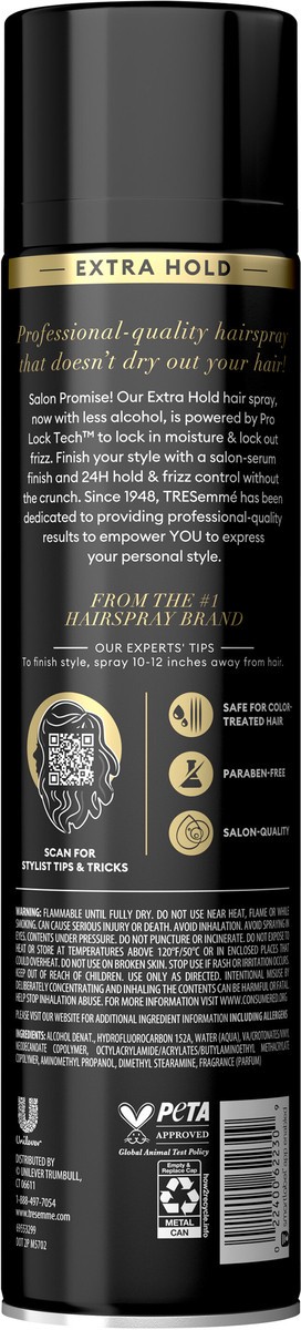 slide 7 of 13, TRESemmé Extra Hold Hairspray, 14.6 oz