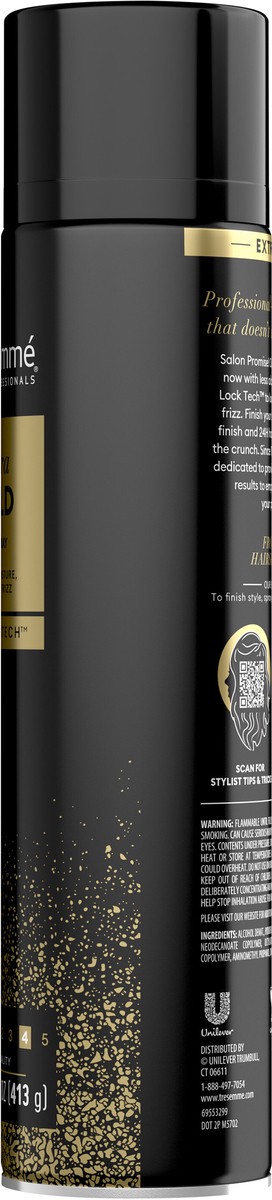 slide 8 of 13, TRESemmé Extra Hold Hairspray, 14.6 oz