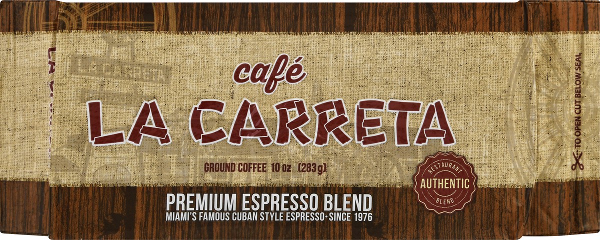 slide 2 of 11, Café La Carreta Ground Premium Espresso Blend. Coffee 10 oz, 10 oz