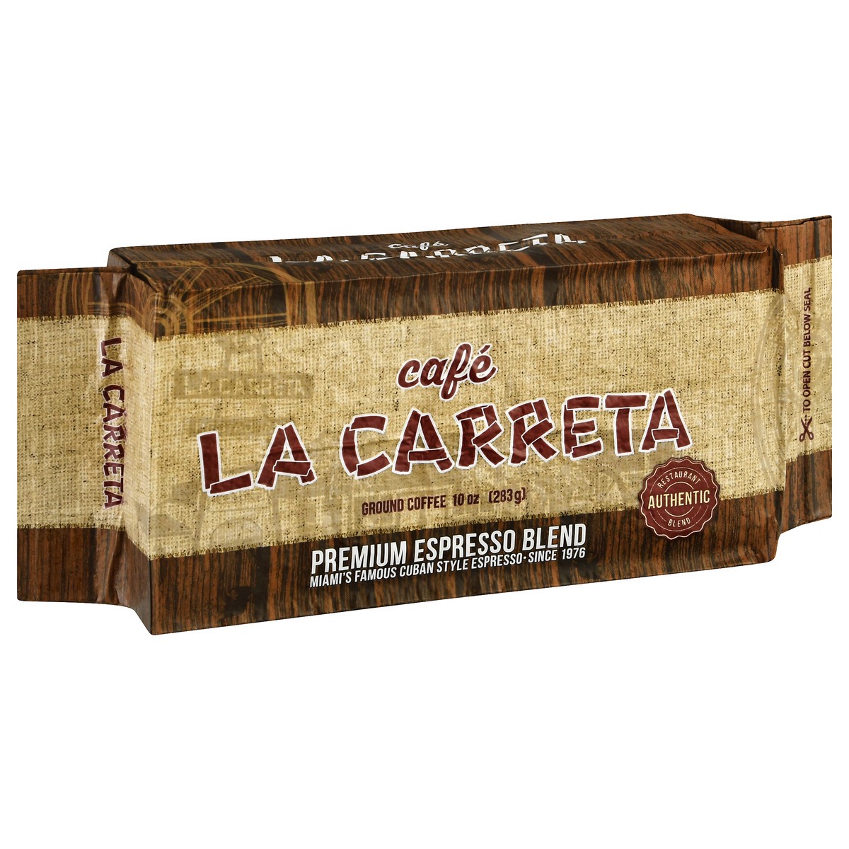 slide 6 of 11, Café La Carreta Ground Premium Espresso Blend. Coffee 10 oz, 10 oz