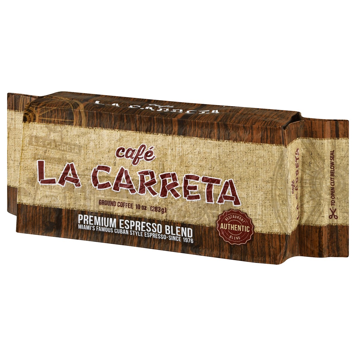 slide 7 of 11, Café La Carreta Ground Premium Espresso Blend. Coffee 10 oz, 10 oz