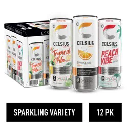 Celsius Sparkling Core Vibe Variety Pack, Functional Energy Drink 12 fl oz