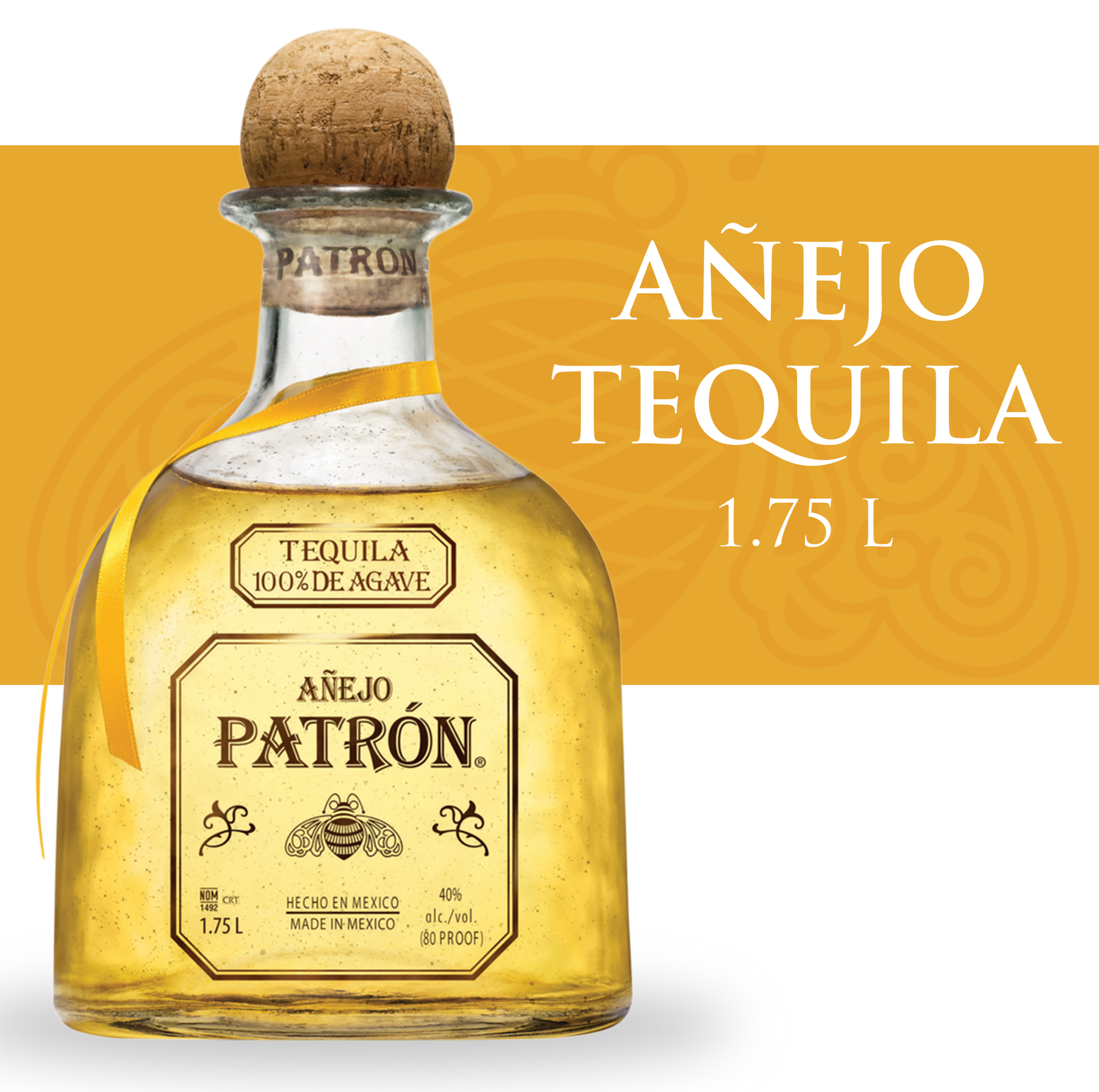 slide 1 of 5, Patrón Patron Anejo Tequila, 1.75 lt, 1.75 liter