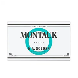 Montauk Non-Alcoholic Golden Beer, 6 pk Can
