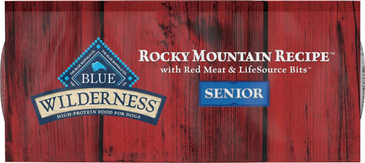 slide 6 of 12, Blue Buffalo Wilderness Rocky Mountain Recipe High Protein, Natural Senior Dry Dog Food, Red Meat 4-lb, 4 lb