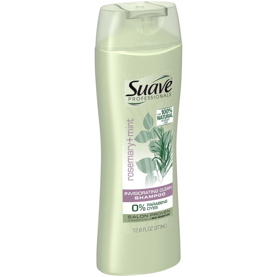 slide 2 of 4, Suave Professionals Rosemary + Mint Shampoo - 12.6 fl oz, 12.6 oz