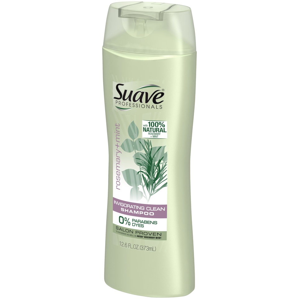 slide 3 of 4, Suave Professionals Rosemary + Mint Shampoo - 12.6 fl oz, 12.6 oz